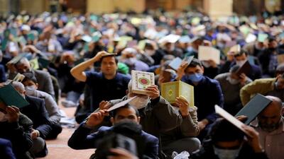 نمایی از مراسم سوگواری لیالی قدر در آستان مقدس امامزاده عبدالله (ع) خرم آباد + فیلم
