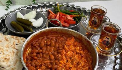 طرز تهیه املت لوبیا شاپوری