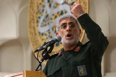سردار قاآنی: ایران کما فی السابق در کنار فلسطین می‌ایستد