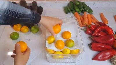 نگهداری میوه و سبزیجات : نحوه تازه نگهداشتن میوه در یخچال به مدت طولانی