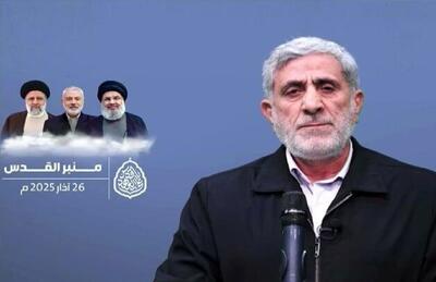 مقاومت و ثبات ایران تا تحقق هدف نهایی یعنی آزادی قدس شریف ادامه خواهد داشت