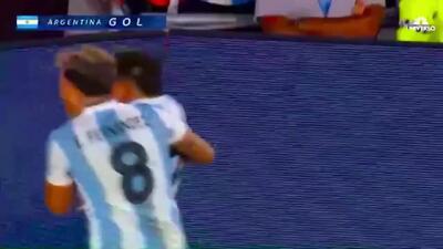 ویدیو: گل چهارم آرژانتین به تیم برزیل توسط جولیانو سیمئونه