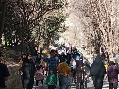 برپایی نوروزگاه در سراب دربند صحنه