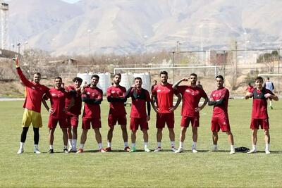 تمرین تاکتیکی و آنالیز پرسپولیس با یک مصدوم - پارس فوتبال