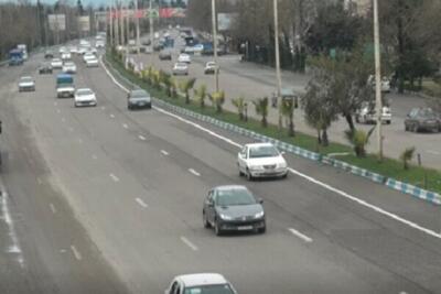 ترافیک پرحجم اما روان در جاده‌های همدان