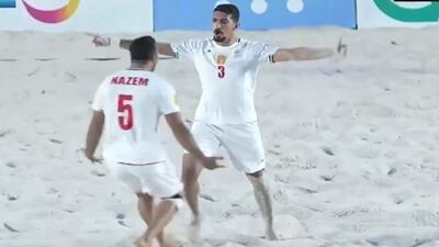 صعود مقتدرانه تیم فوتبال ساحلی ایران با درخشش ملی پوش هرمزگانی