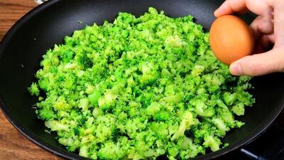 طرز پخت چند غذای جدید با کلم بروکلی و تخم مرغ (فیلم)
