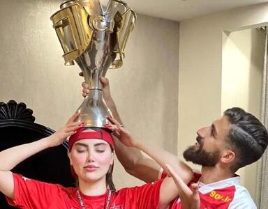 تصویری عاشقانه که همسر مدافع پرسپولیس منتشر کرد