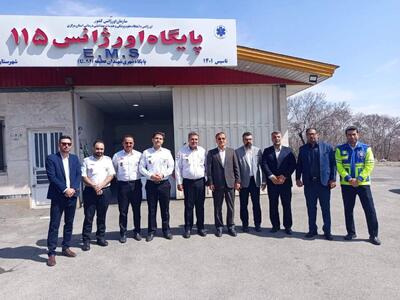 بازدید نوروزی شهردار کلانشهر اراک از مرکز فوریت های پزشکی استان مرکزی