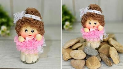 اسباب‌ بازی گرون نخر خودت عروسک‌ های خوشگل بساز (عروسک‌ با مواد بازیافتی)
