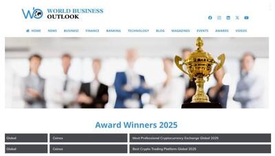 «کوینکس» دو جایزه معتبر جهانی از مجله World Business Outlook دریافت کرد