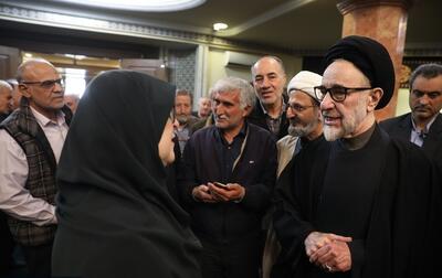 (تصاویر) سید محمد خاتمی و فاطمه مهاجرانی در مراسم سالگرد درگذشت زهرا شجاعی