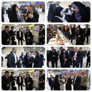 بازدید نوروزی وزیر راه و شهرسازی از ترمینال‌های فرودگاه مهرآباد