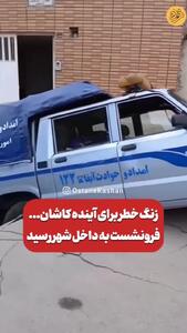 فرو رفتن خودرو سازمان آب در زمین در پی فرونشست