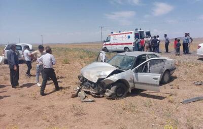 مرگ تلخ یک نفر و مصدومیت چهار نفر بر اثر تصادف
