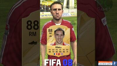 مقایسه تفاوت ظاهر و ریتینگ فرانک ریبری از FIFA 05 تا EA FC 25 - پارس فوتبال