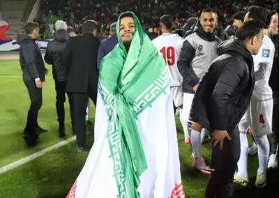 عکس بانمک مهدی قائدی در جشن صعود تیم ملی