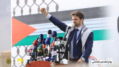 عکس/ شرکت شخصیت‌های خارجی در راهپیمایی میلیونی روز قدس یمن