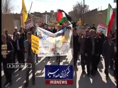 طنین‌انداز شدن مرگ بر آمریکا و اسرائیل در همدان