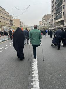 تصویری جالب در حاشیه راهپیمایی روز قدس