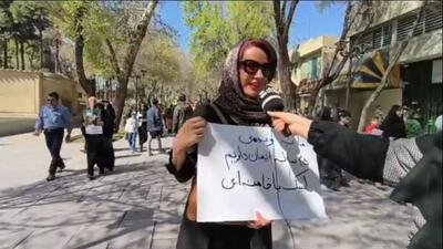 مصاحبه مردمی در راهپیمایی روز قدس در اصفهان (فیلم)