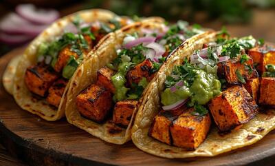 (ویدئو) طرز تهیه یک غذای مکزیکی با سیب زمینی شیرین و آووکادو - فراشپز