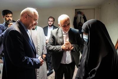 گفت‌وگوی زینب نصرالله با قالیباف در حاشیه مراسم روز قدس +عکس