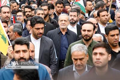 مراسم راهپیمایی روز قدس با حضور رئیس جمهور