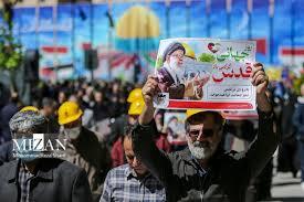 المیادین به حضور بی سابقه ایرانی ها در راهپیمایی روز قدس اشاره کرد