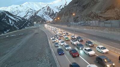 جاده کرج-چالوس و آزادراه تهران-شمال یک طرفه شدند