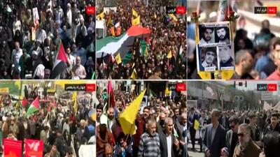 ببینید | حال و هوای مراسم راهپیمایی روز جهانی قدس