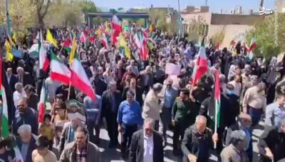 فیلم/ مردم یزد در راهپیمایی روز قدس حضور گسترده پیدا کردند