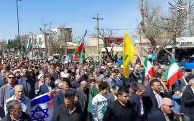 فیلم/ راهپیمایی روز قدس در مشگین شهر