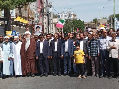 راهپیمایی روز جهانی قدس در شهر میناب