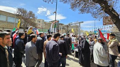 حضور پرشور مردم همدان در راهپیمایی روز قدس