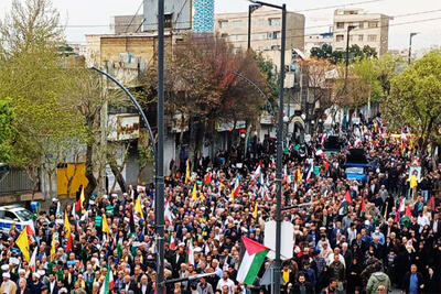 فریاد «علی العهد یا قدس» در شهرستان های تهران؛امروز همه آمدند