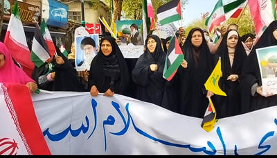 تجدید میثاق قومس با آرمان قدس؛ تکرار حماسه با شعار «علی العهد یا قدس»