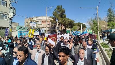 شکوه حضور مردم خلیل آباد در راهپیمایی روز جهانی قدس