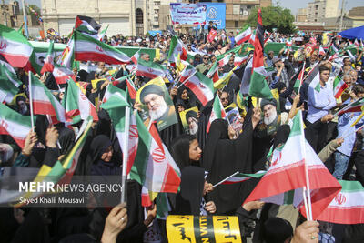 فریاد «علی العهد یا قدس» از شاهرود بلند شد