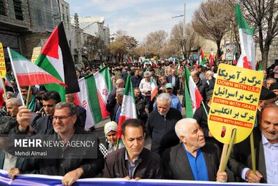 راهپیمایی روز قدس در زنجان