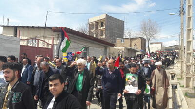 راهپیمایی روز قدس در آوج