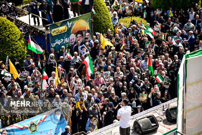 خروش مردم دارالمومنین کاشان در روز جهانی قدس