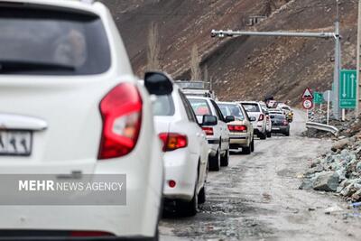 موج بازگشت مسافران نوروزی شدت گرفت؛ترافیک سنگین در هراز و فیروزکوه