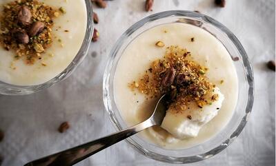 طرز تهیه دسر گبوله پسته‌ای عربی؛ ساده و خوشمزه