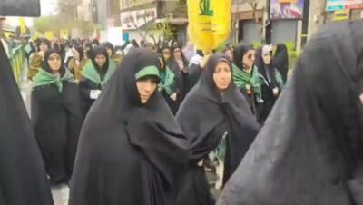 لحظه به لحظه با راهپیمایی روز قدس در ایران + عکس حضور پزشکیان در راهپیمایی روز قدس در تهران