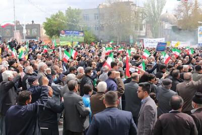 برگزاری باشکوه‌ترین راهپیمایی روز قدس در اردبیل+ فیلم