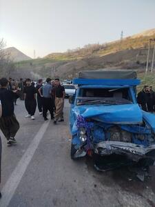 تصادف مرگبار با ۴ کشته در برخورد رخ‌به‌رخ