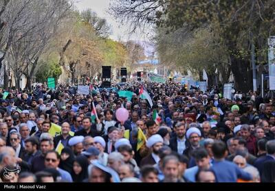 دانشجویان به عنوان موذن جامعه در راهپیمایی روز قدس حاضر شدند- فیلم فیلم استان تسنیم | Tasnim