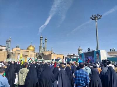 راهپیمایی روز قدس در قم؛ نماد وحدت و استکبار ستیزی
