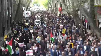 فریاد استکبارستیزی مردم خرم آباد در روز قدس